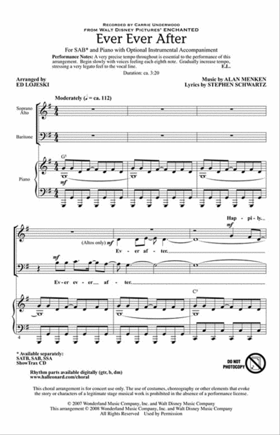 Ever Ever After 3-Part scores gallery preview page 2