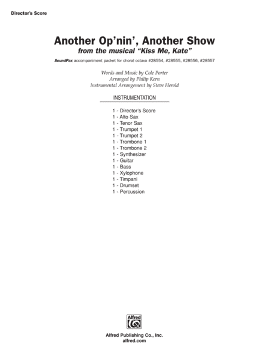 Another Op'nin', Another Show Choir scores gallery preview page 2