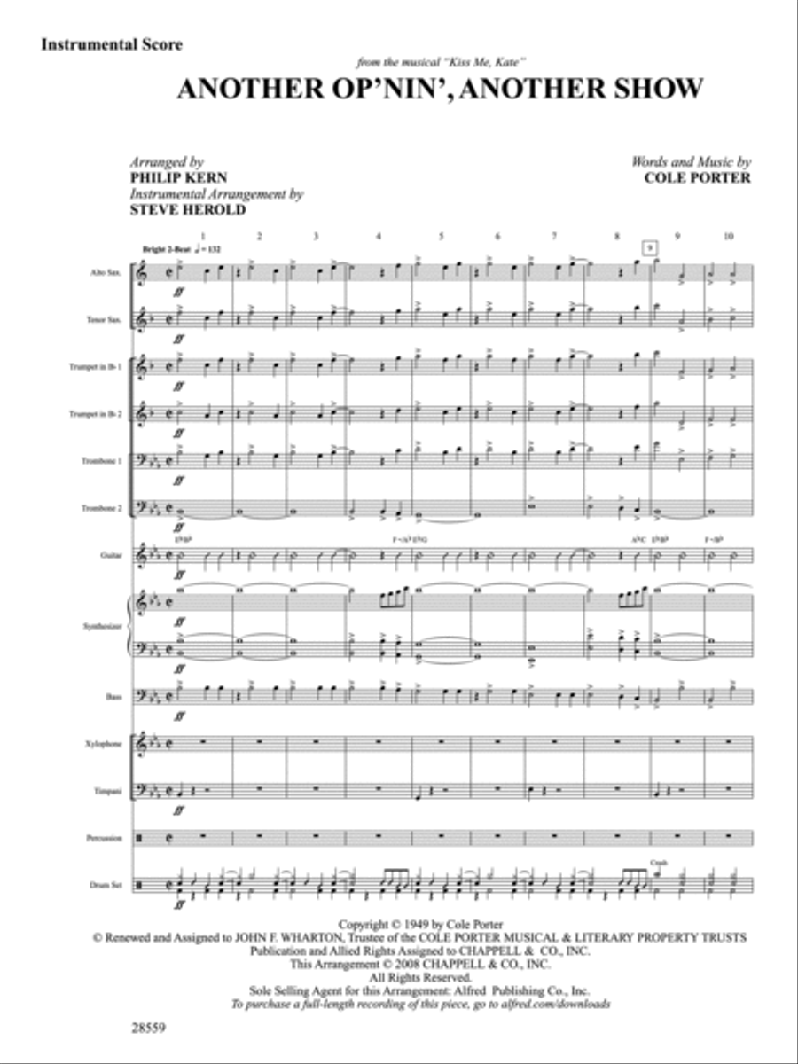 Another Op'nin', Another Show Choir scores gallery preview page 3