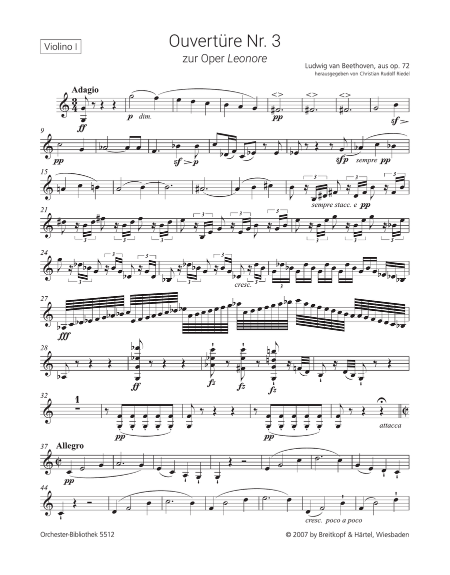Leonore Op. 72 Leonore Op. 72 Orchestra scores gallery preview page 2