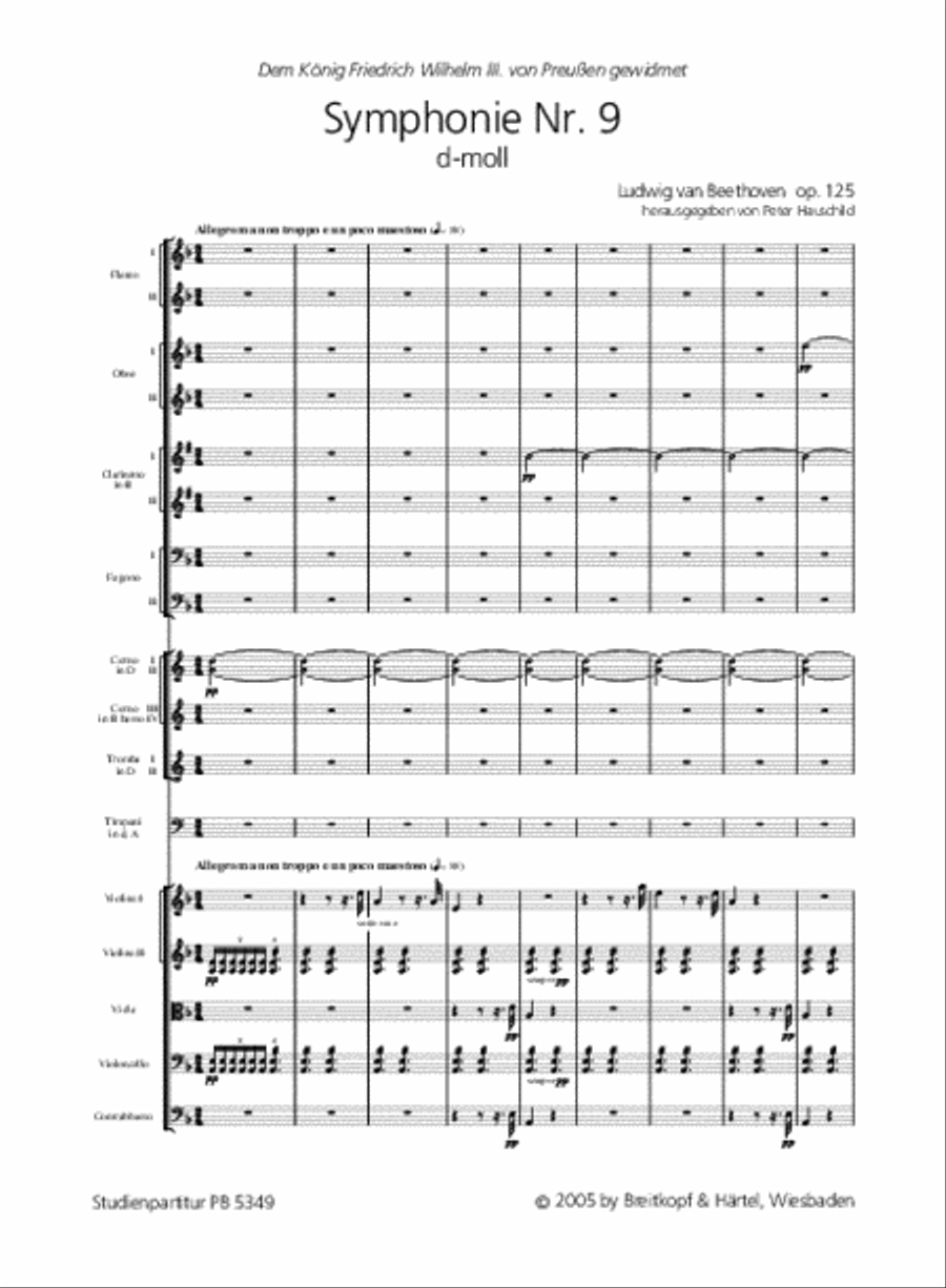 Symphony No. 9 in D minor Op. 125 4-Part scores gallery preview page 2