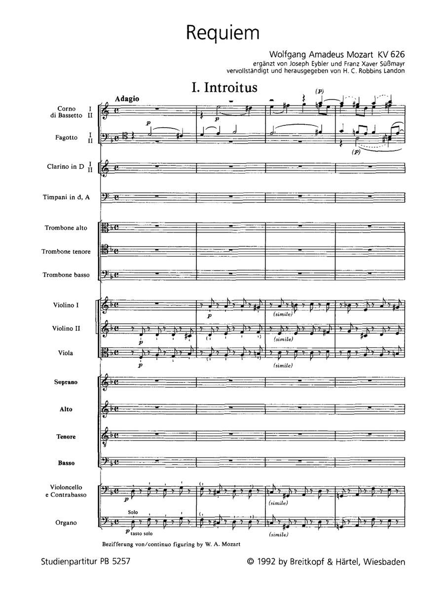 Requiem in D minor K. 626 4-Part scores gallery preview page 2