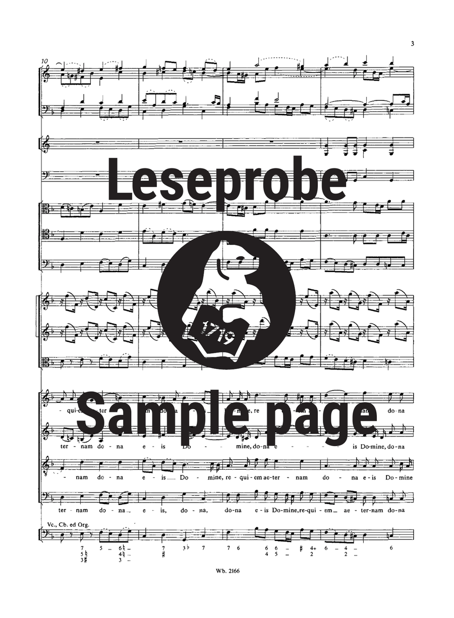 Requiem in D minor K. 626 4-Part scores gallery preview page 4