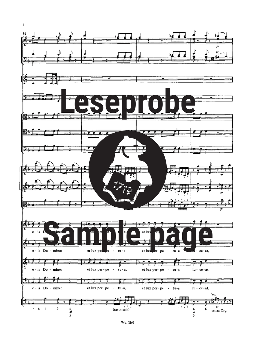 Requiem in D minor K. 626 4-Part scores gallery preview page 5