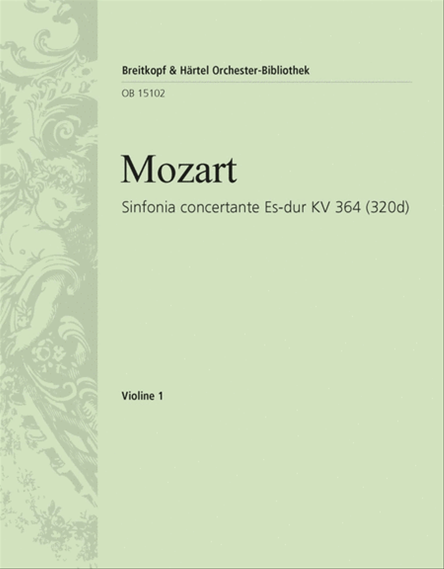 Sinfonia concertante in E flat major K. 364 (320d) Orchestra scores gallery preview page 1