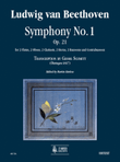 Symphony No. 1 Op. 21 (Transcription by Georg Schmitt - Öhringen 1817) for 2 Flutes, 2 Oboes, 2 Clarinets, 2 Horns, 2 Bassoons and Contrabassoon