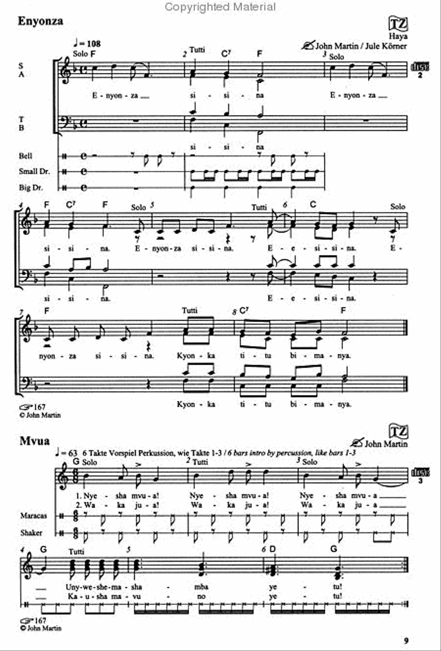 Let's get singing Mixed Choir scores gallery preview page 2