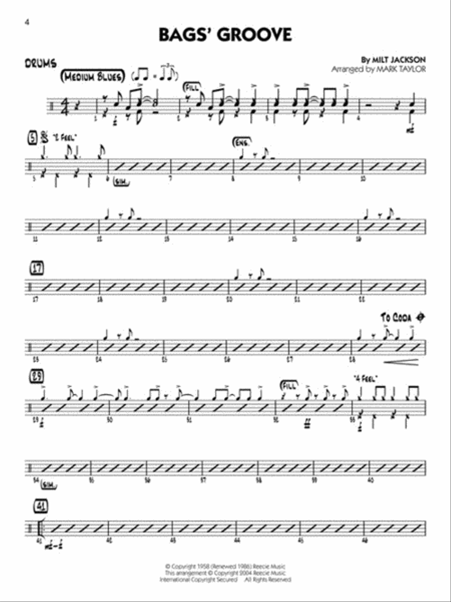Jazz Classics - Drums Big Band scores gallery preview page 3