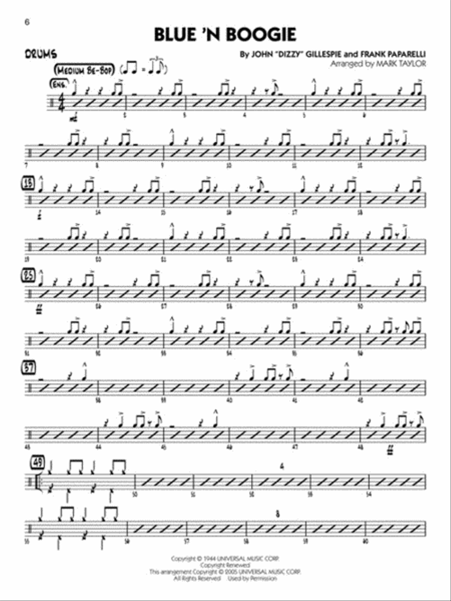Jazz Classics - Drums Big Band scores gallery preview page 4