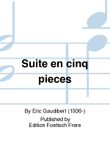 Suite en cinq pieces