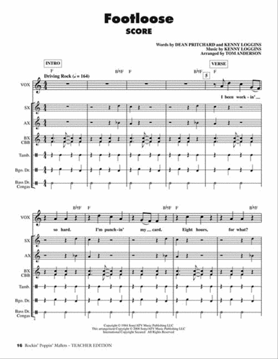 Rockin' Poppin' Mallets Choir scores gallery preview page 3