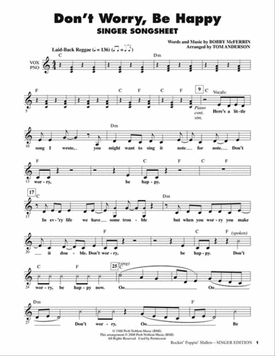 Rockin' Poppin' Mallets Choir scores gallery preview page 5