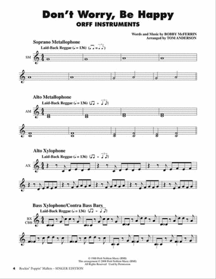 Rockin' Poppin' Mallets Choir scores gallery preview page 6