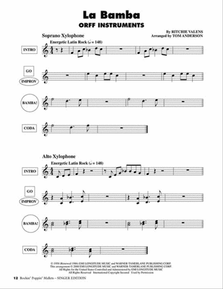 Rockin' Poppin' Mallets Choir scores gallery preview page 7