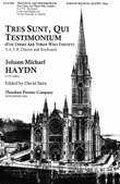 Tres Sunt, Qui Testimonium