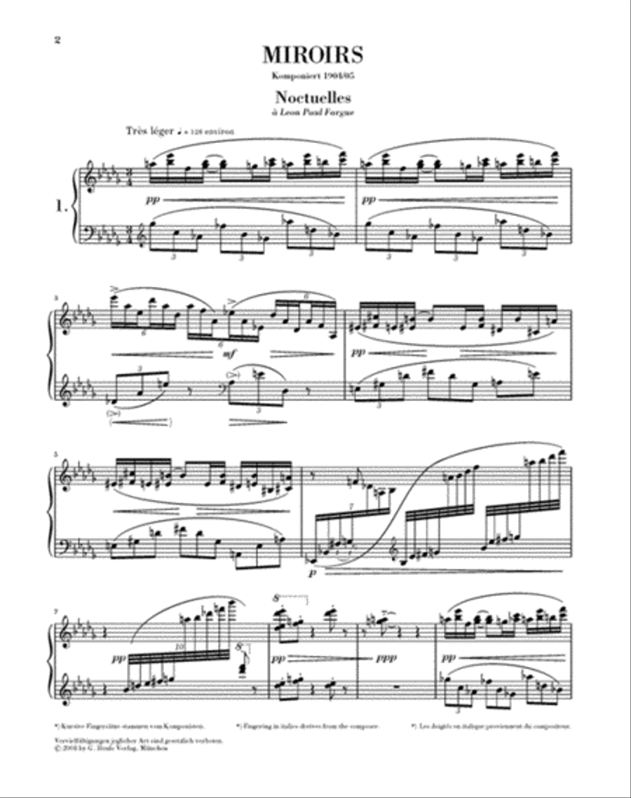 Miroirs Miroirs Piano Solo scores gallery preview page 2