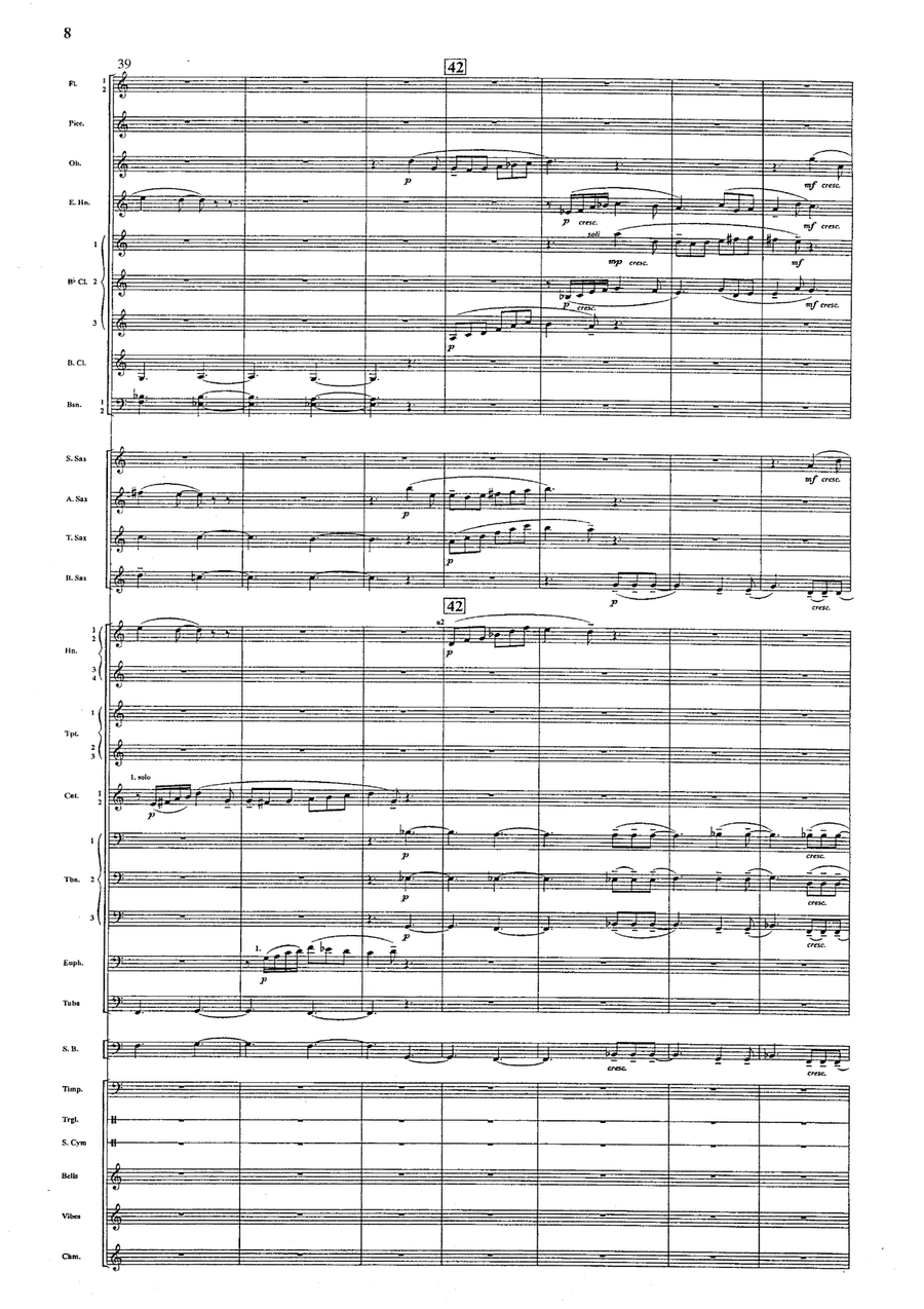 Symphonies De Noel by Clark Mcalister Concert Band - Sheet Music page 7