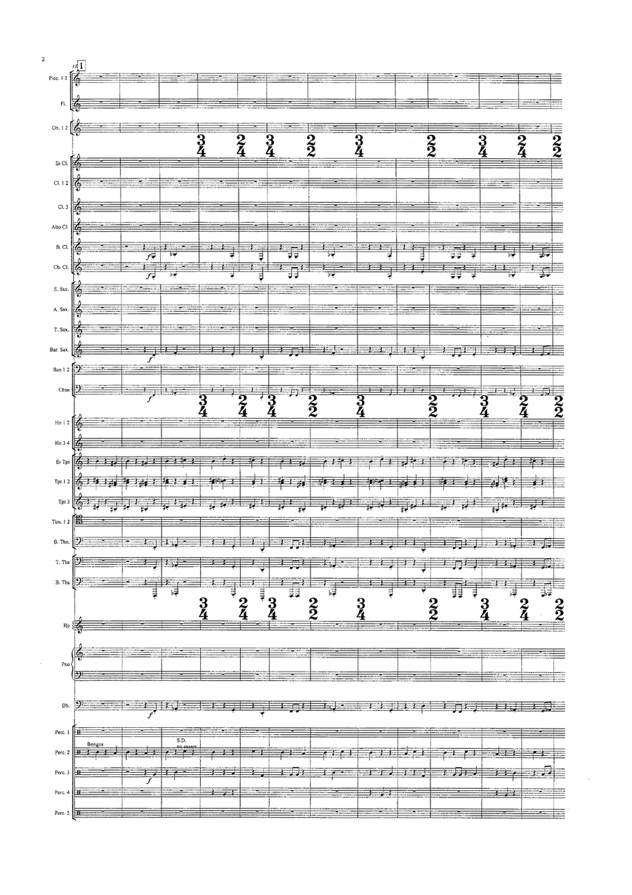 Towards Nirvana (score) by Adam Gorb Concert Band - Sheet Music page 3