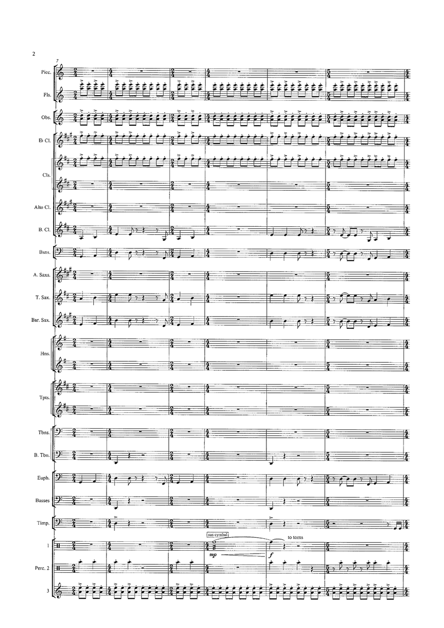 Winter Dances (score) Concert Band - Sheet Music page 3
