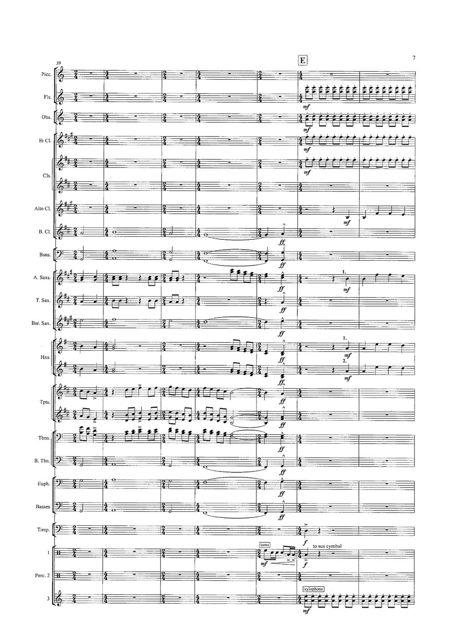 Winter Dances (score) Concert Band - Sheet Music page 8