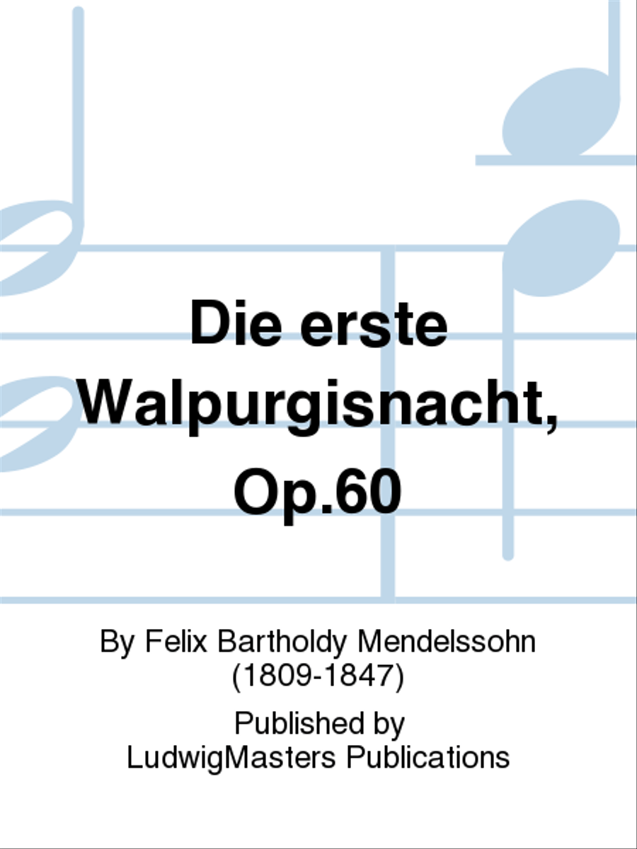 Die erste Walpurgisnacht, Op.60 Choir scores gallery preview page 1