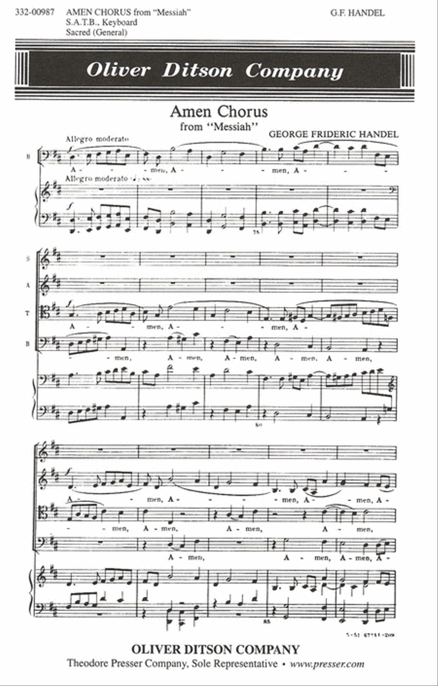 Amen Chorus From 