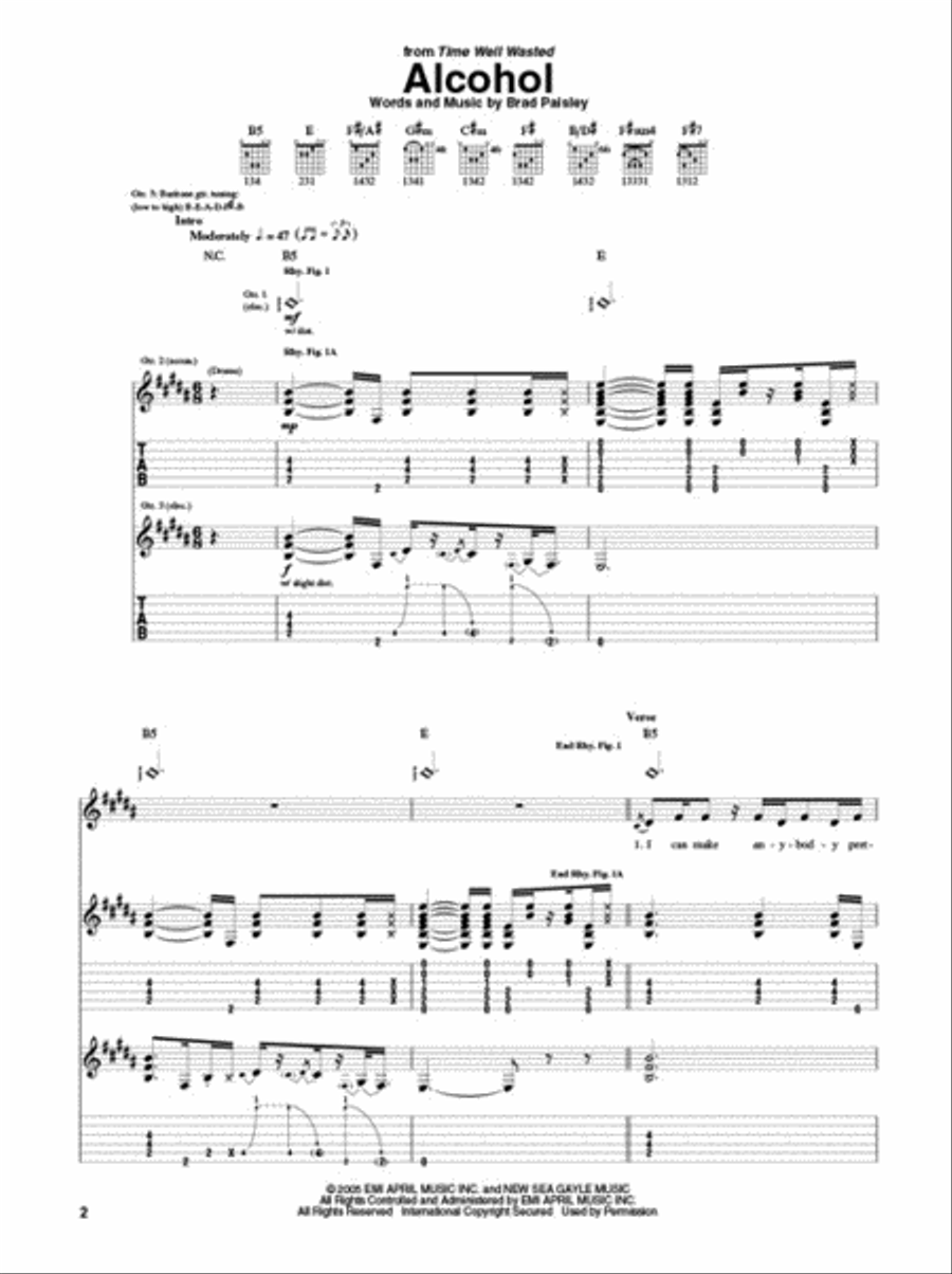 Best of Brad Paisley Electric Guitar scores gallery preview page 3
