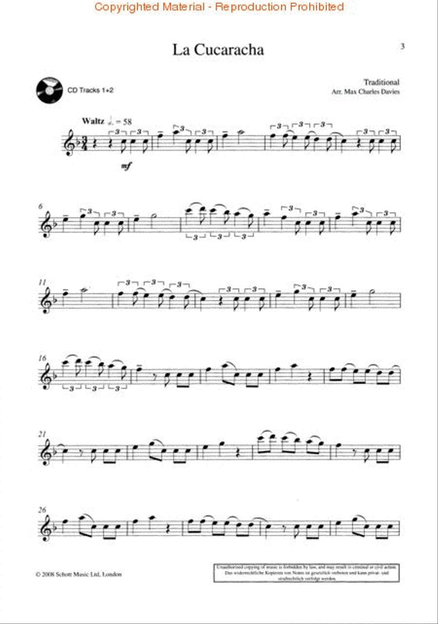 Latin Themes for Violin Violin Solo scores gallery preview page 2