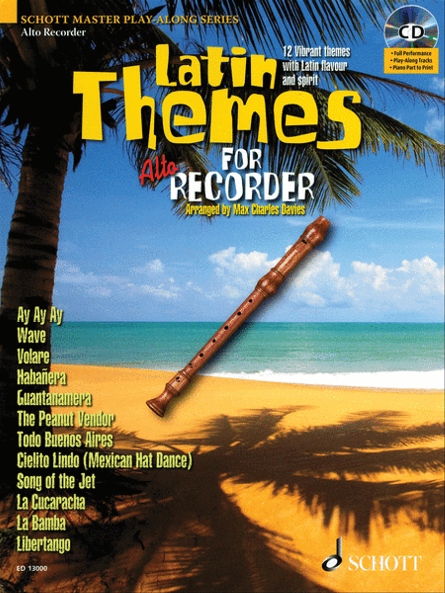 Latin Themes for Alto Recorder Alto Recorder scores gallery preview page 1