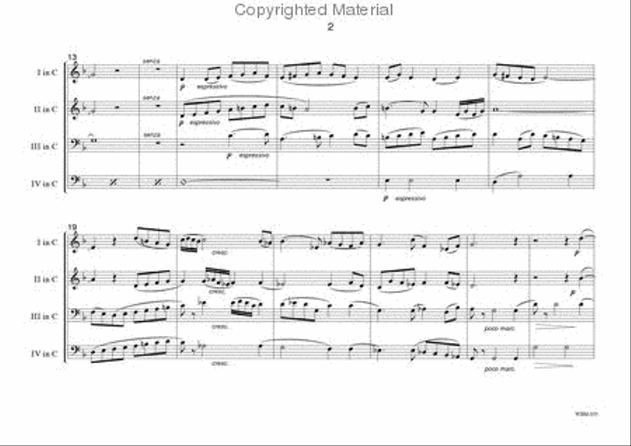 3 Miniatures 3 Miniatures Brass Quartet scores gallery preview page 3