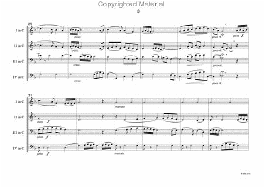 3 Miniatures 3 Miniatures Brass Quartet scores gallery preview page 4