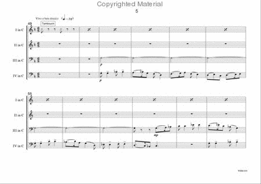 3 Miniatures 3 Miniatures Brass Quartet scores gallery preview page 6