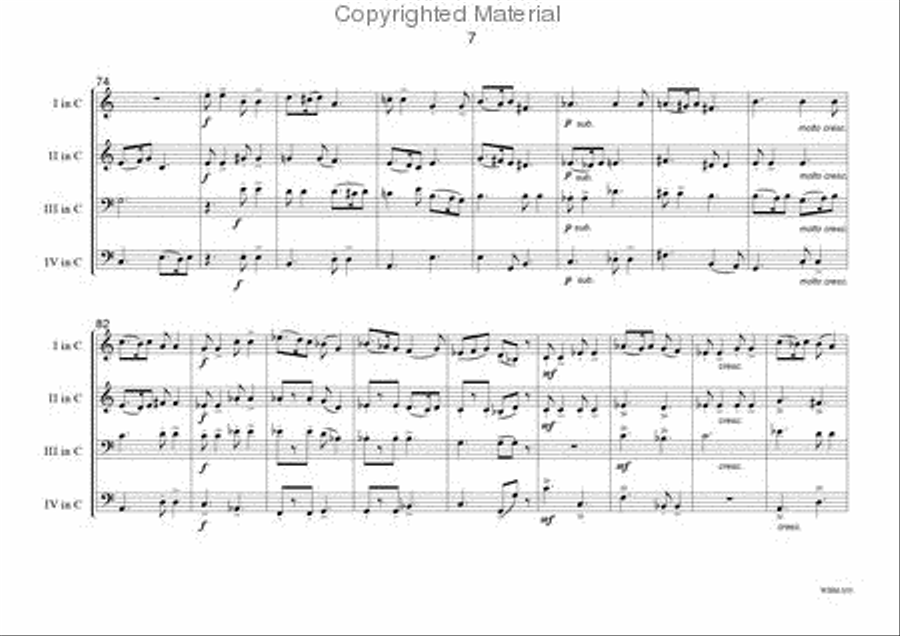 3 Miniatures 3 Miniatures Brass Quartet scores gallery preview page 8