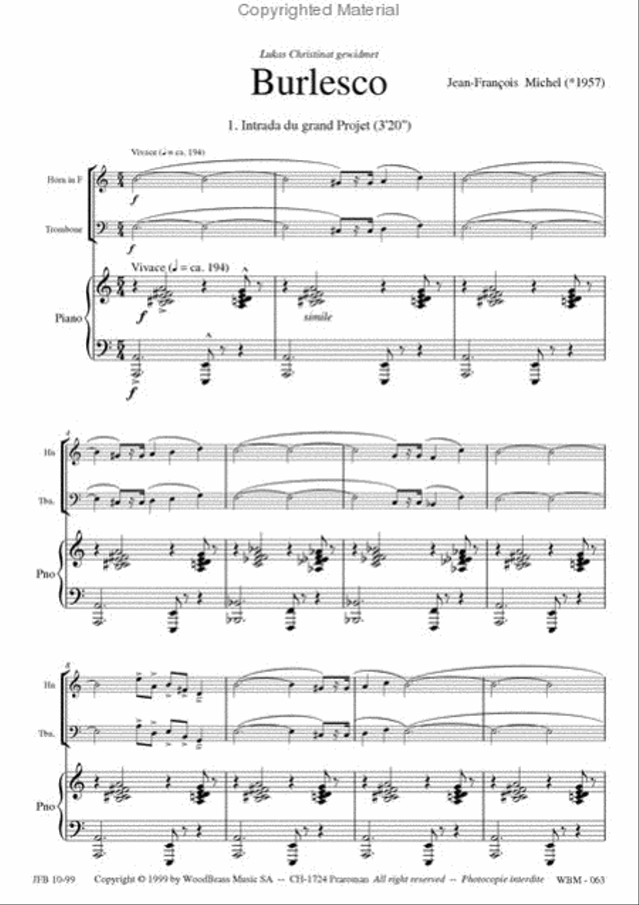 Burlesco Burlesco Horn scores gallery preview page 2