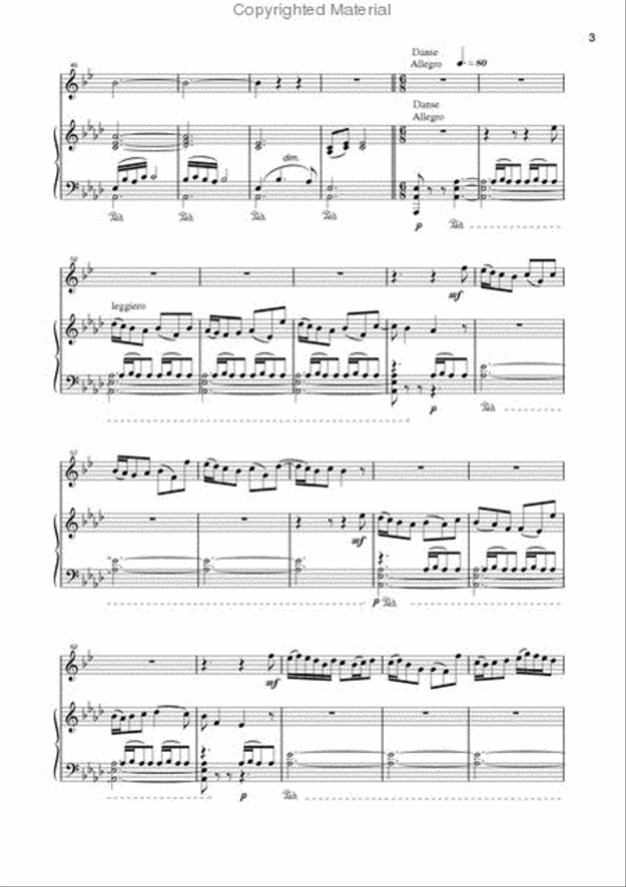 Chant du Berger Trumpet Solo scores gallery preview page 4