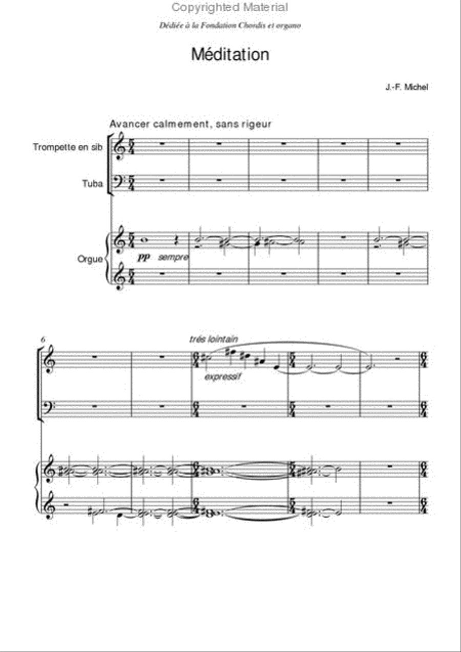Meditation Trumpet scores gallery preview page 2