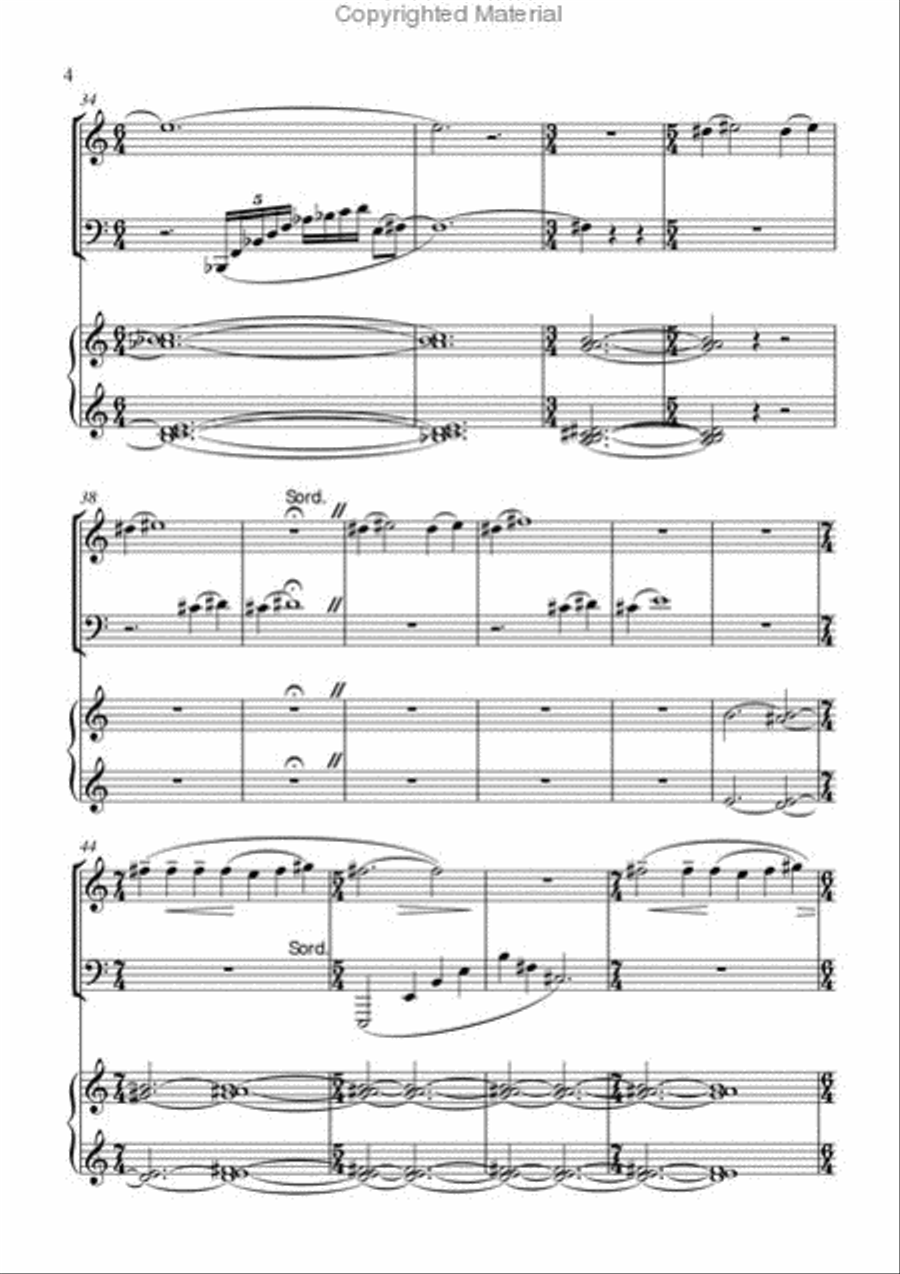 Meditation Trumpet scores gallery preview page 5