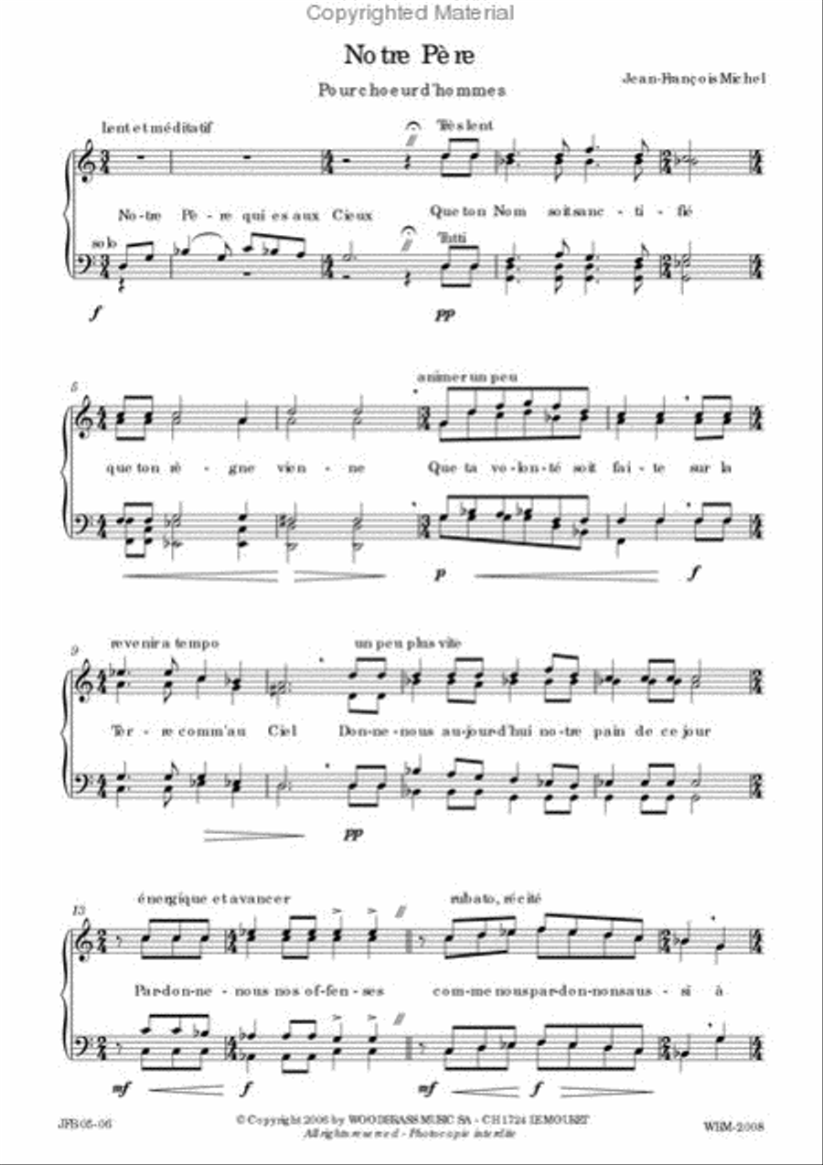 Notre Pere Choir scores gallery preview page 2