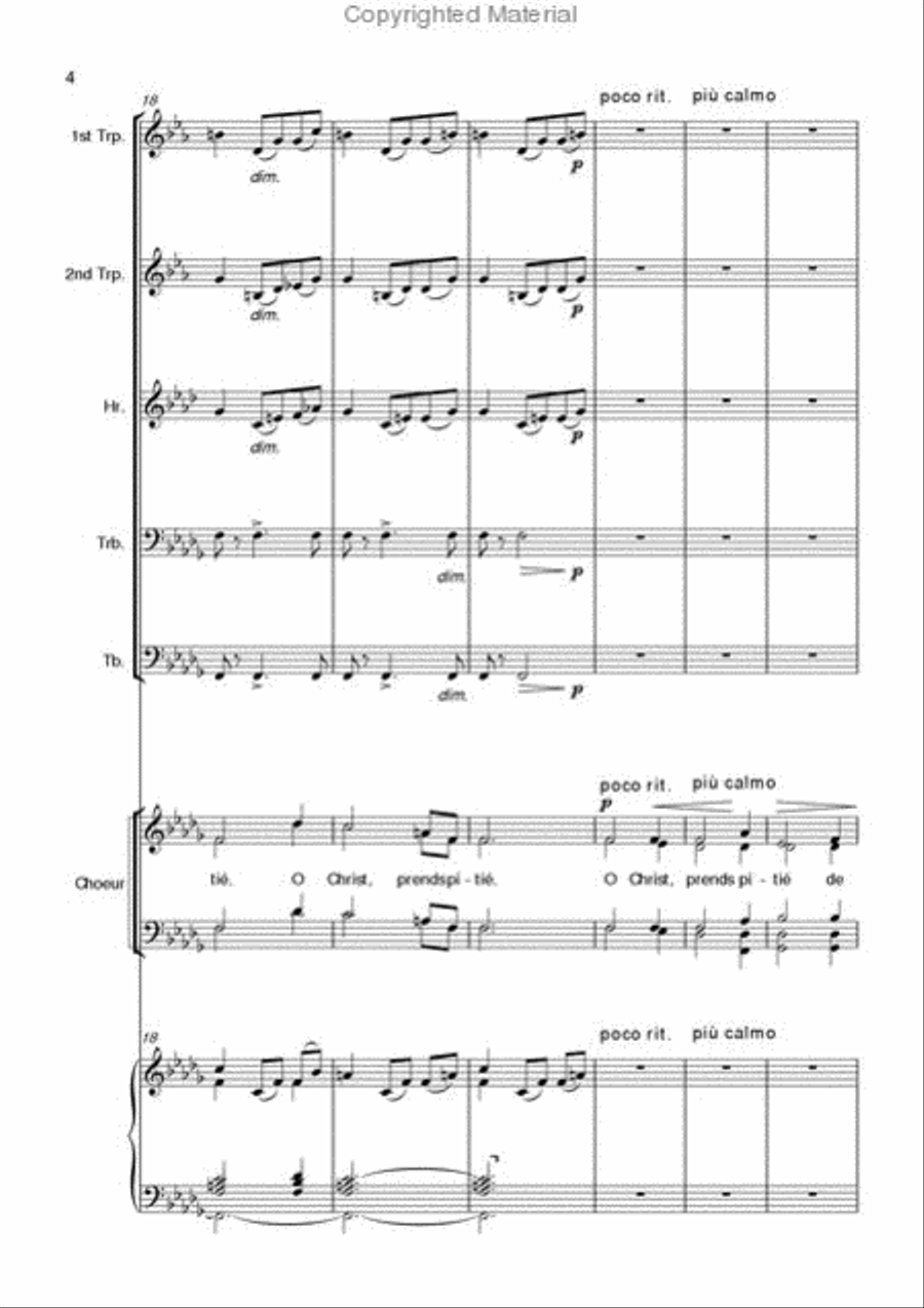 Pezel's Dances Suite Pezel's Dances Suite Brass Quartet scores gallery preview page 5