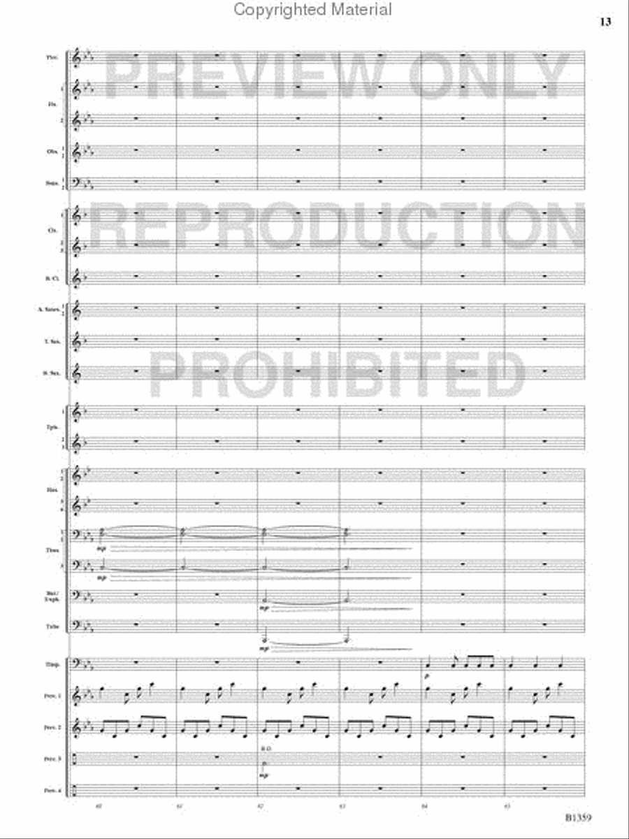Raging Machines Raging Machines Concert Band scores gallery preview page 12