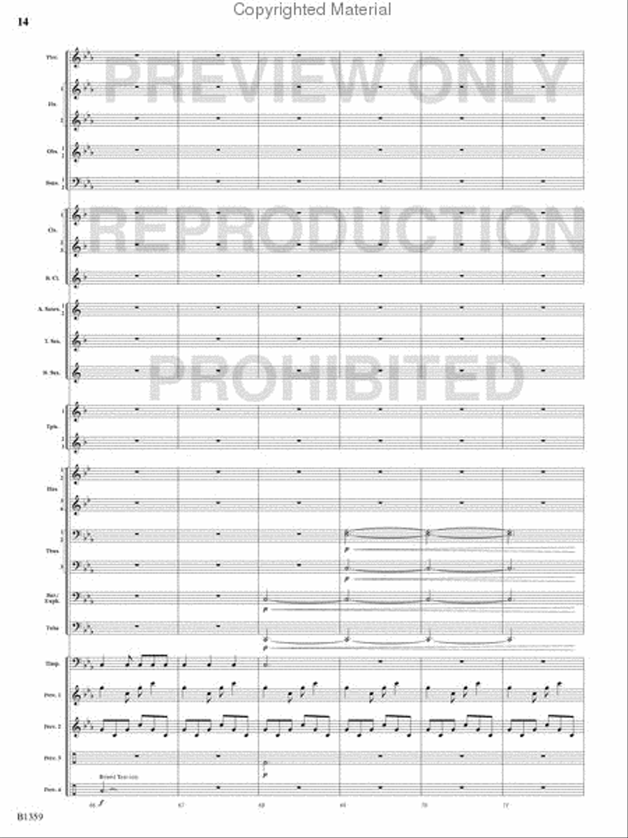 Raging Machines Raging Machines Concert Band scores gallery preview page 13