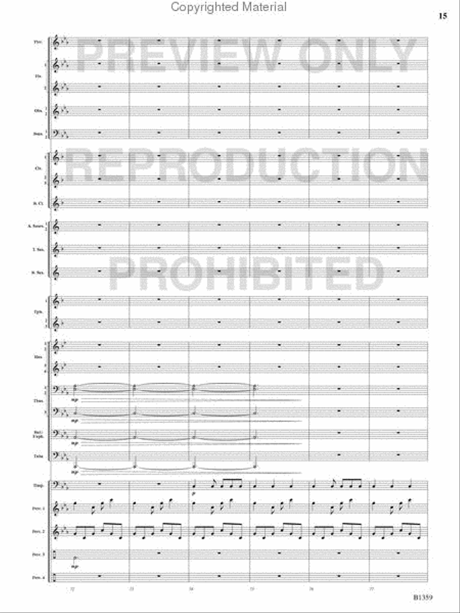 Raging Machines Raging Machines Concert Band scores gallery preview page 14