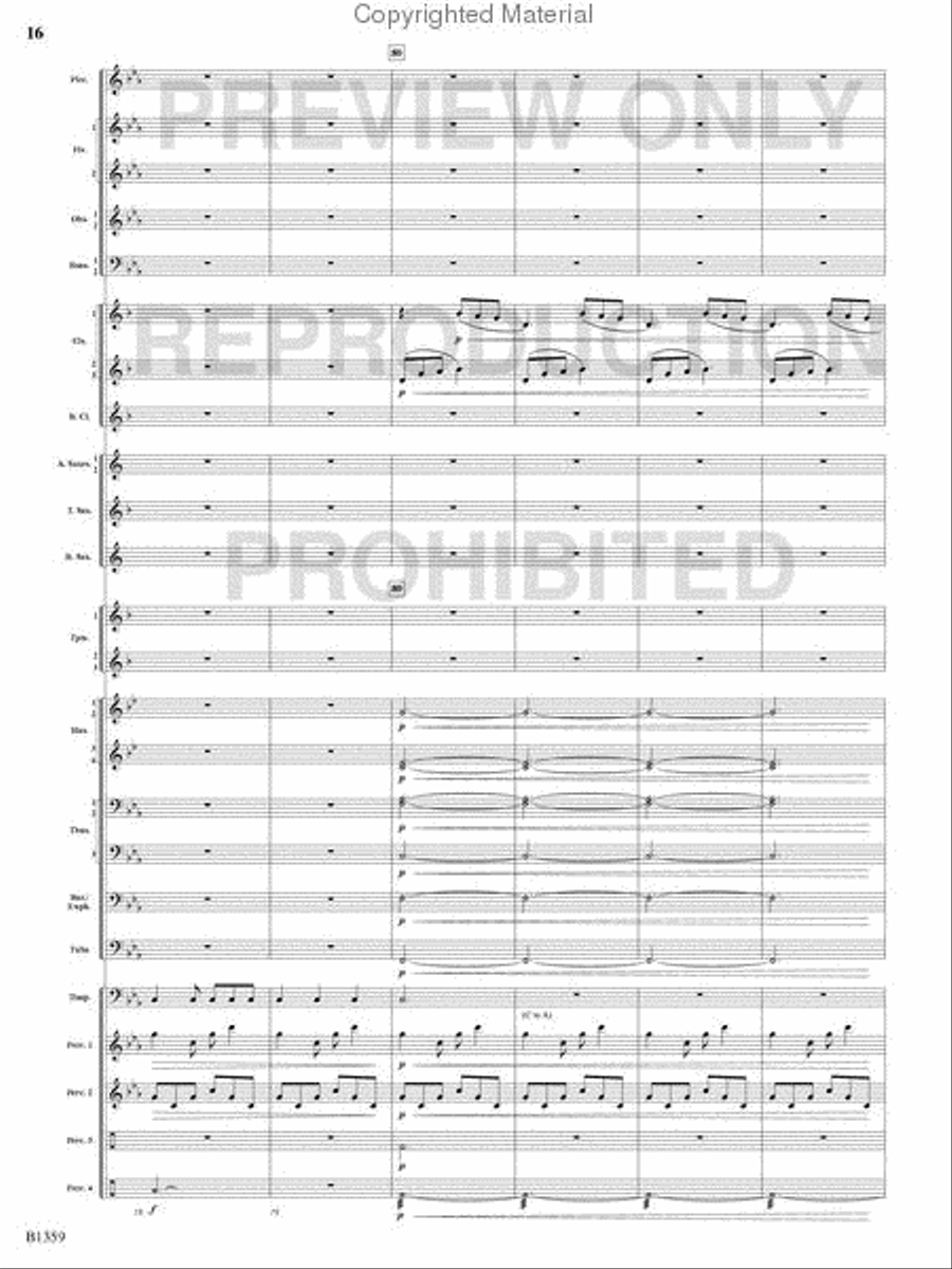 Raging Machines Raging Machines Concert Band scores gallery preview page 15