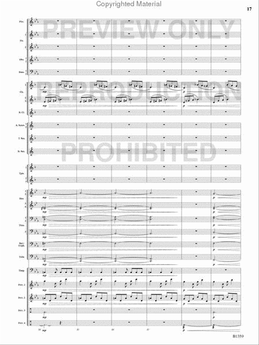 Raging Machines Raging Machines Concert Band scores gallery preview page 16