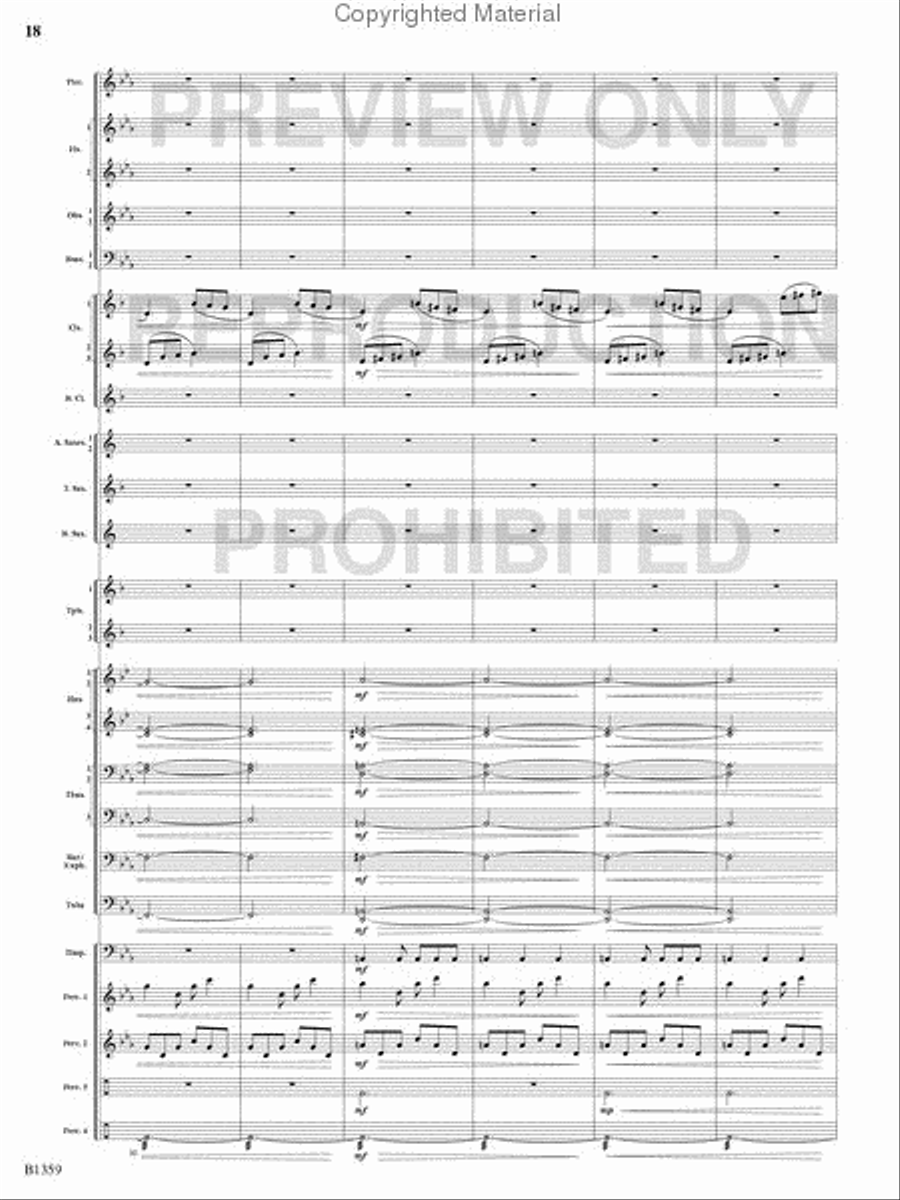 Raging Machines Raging Machines Concert Band scores gallery preview page 17