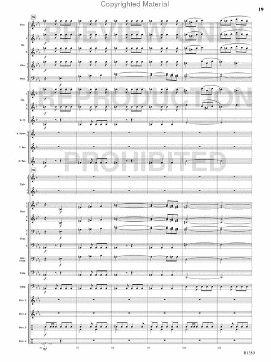Raging Machines Raging Machines Concert Band scores gallery preview page 18