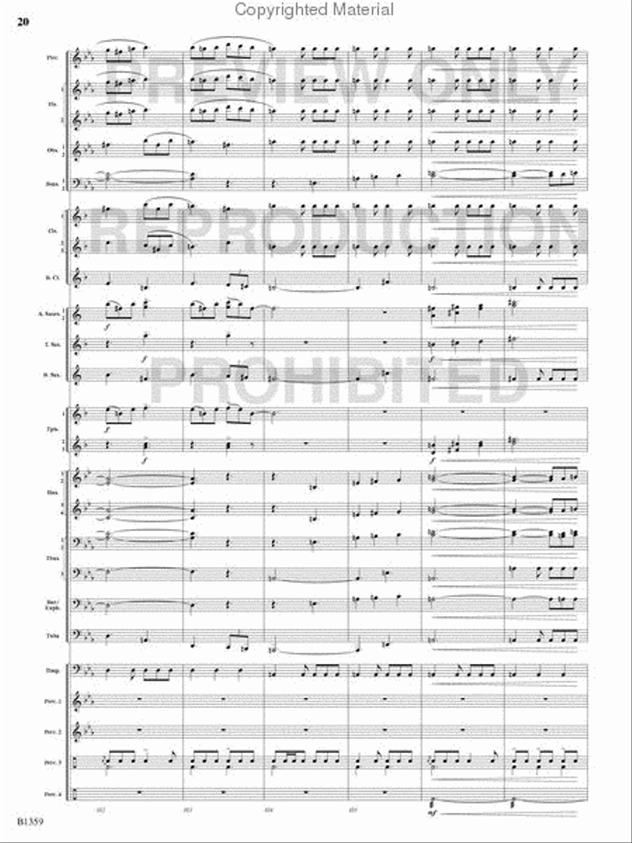Raging Machines Raging Machines Concert Band scores gallery preview page 19