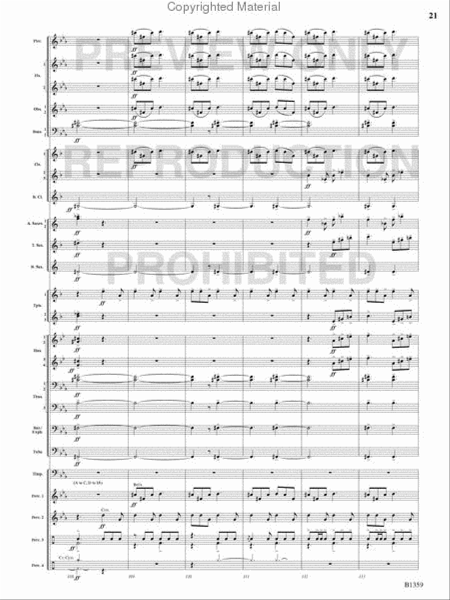 Raging Machines Raging Machines Concert Band scores gallery preview page 20