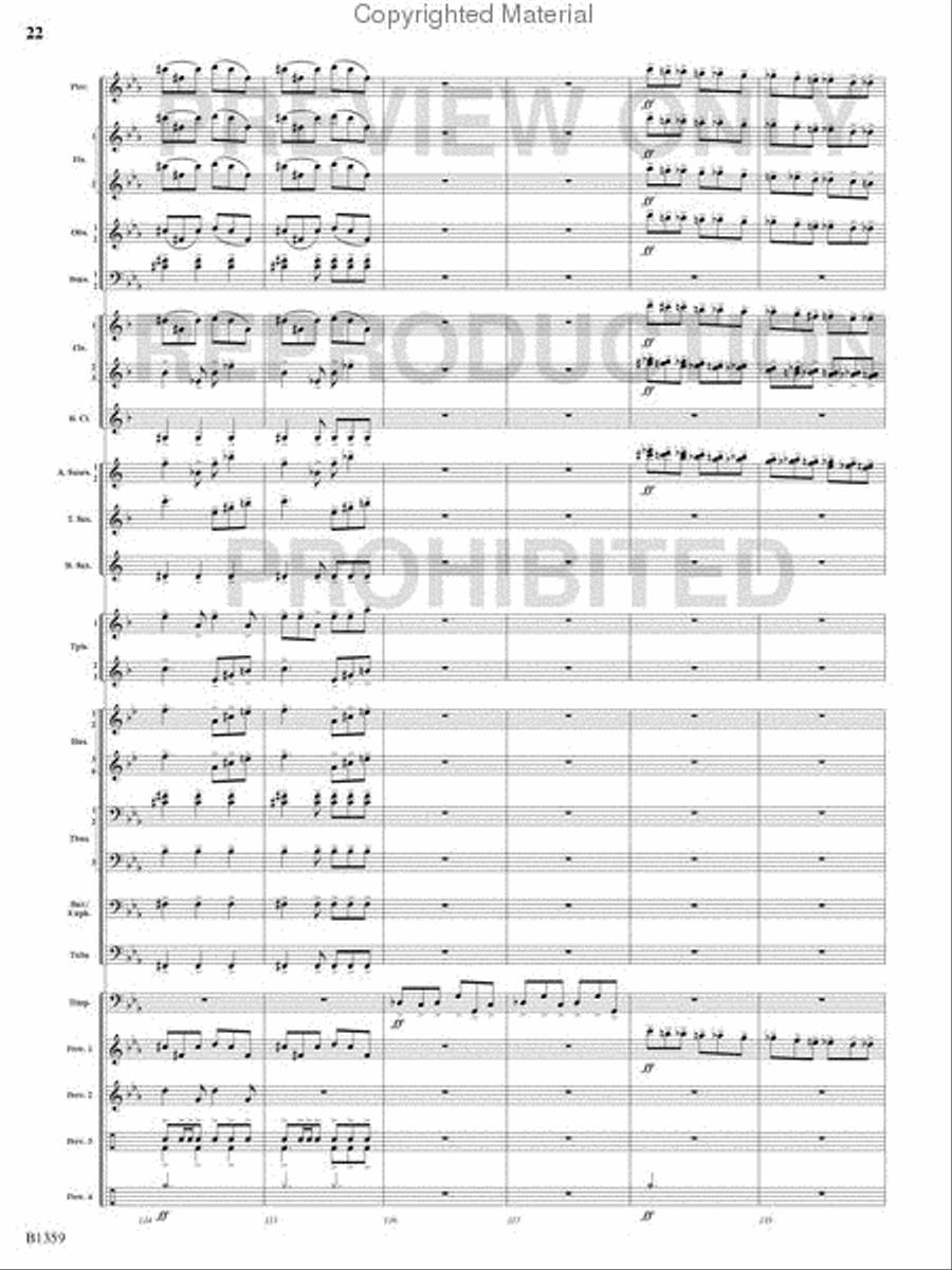 Raging Machines Raging Machines Concert Band scores gallery preview page 21