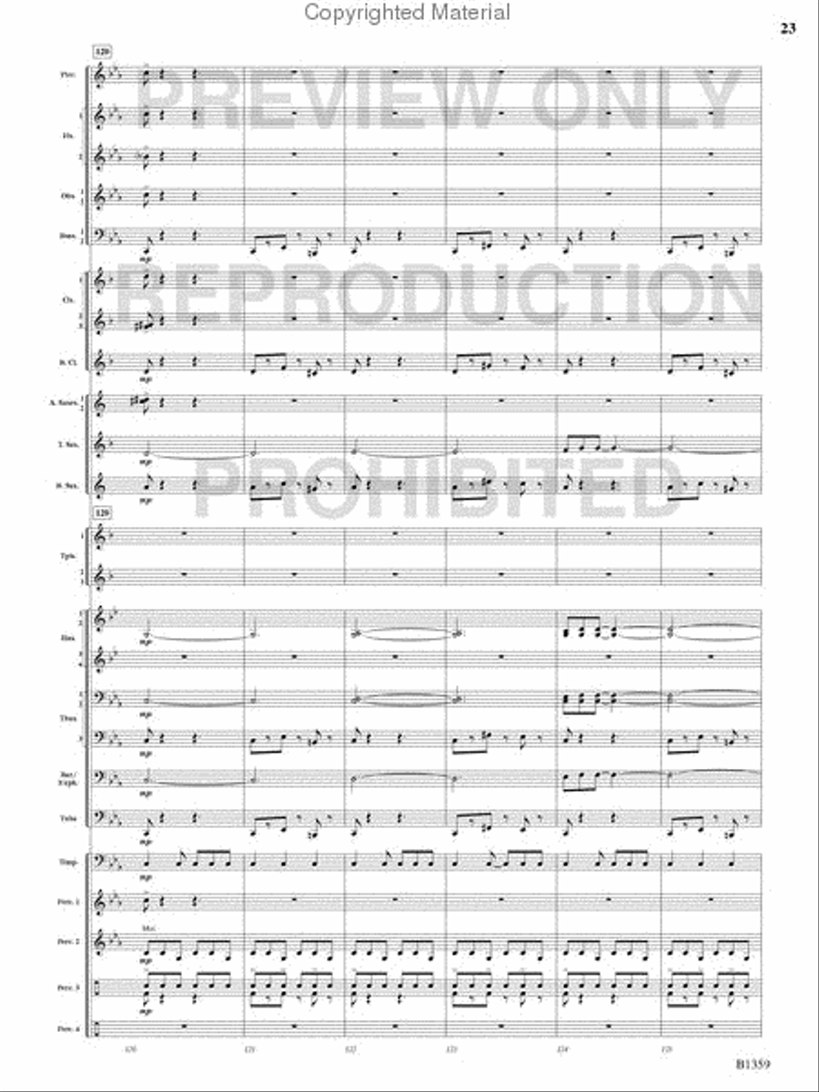 Raging Machines Raging Machines Concert Band scores gallery preview page 22